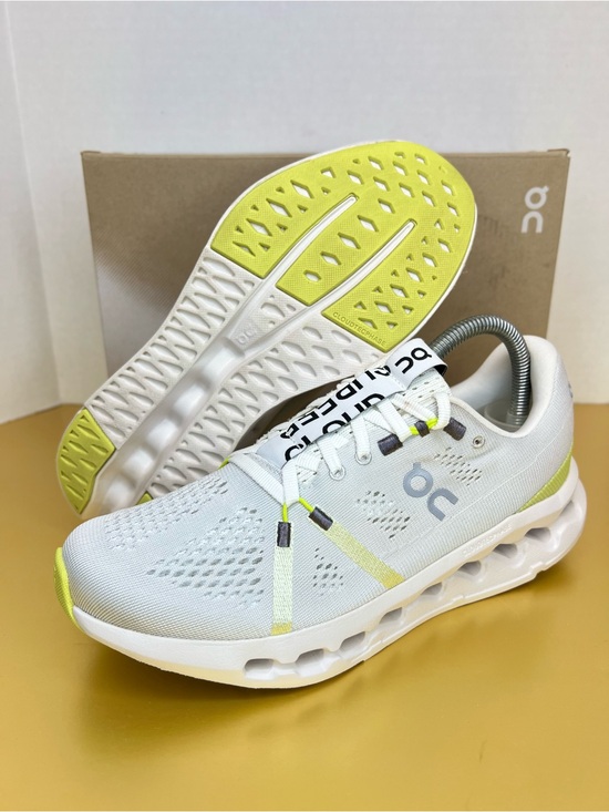 On Running Shoes - On Running Cloudsurfer Womens Size 8 White/Sand With Box Worn 3x Indoors Only!